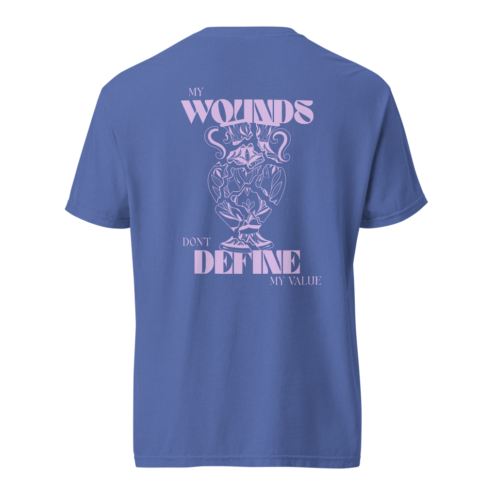 My Wounds Don't Define My Value - bleu